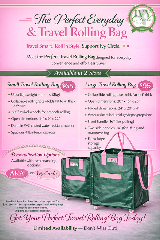 The Perfect Every Day: Rolling Travel Bag : PRE ORDER